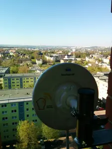 Der Router für Richtung Süden zur Anbindung der Harthauer Lutherkirche