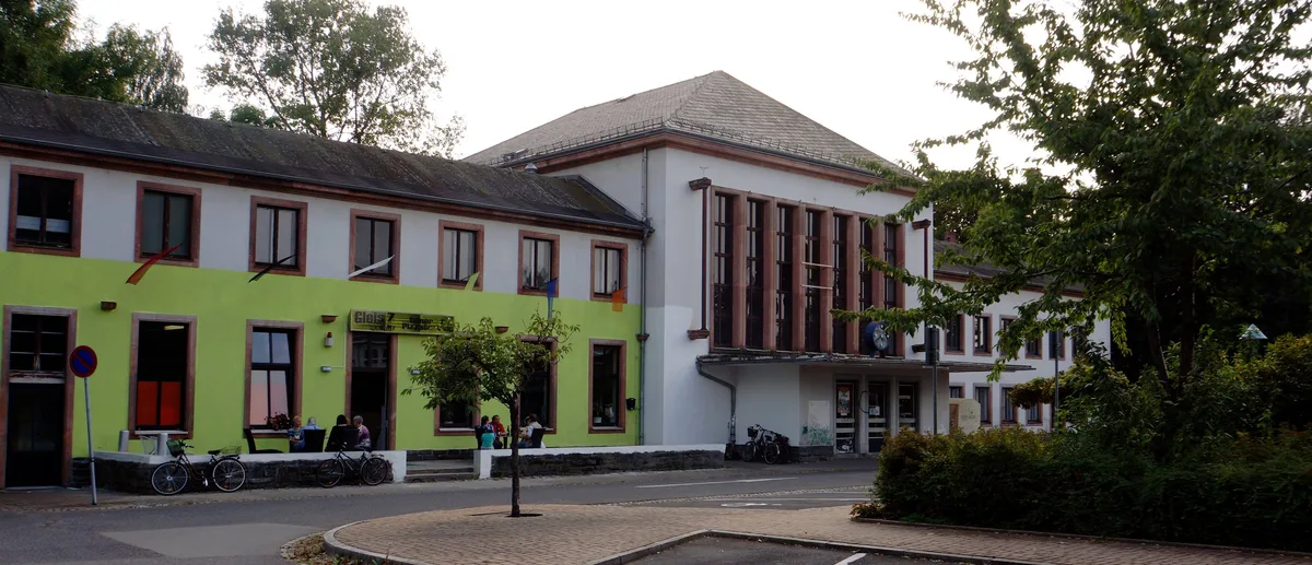 Gleis 7 im Bahnhof Flöha