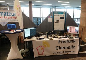 Freifunk Chemnitz Stand auf der Maker Faire 2019